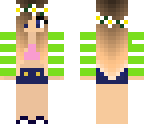 lime stripe girl