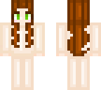 long brown-orange hair with front bangs