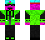 pink guy in a green sweater