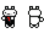 polar bear in tuxedo