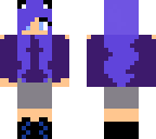 purple cat girl