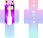 purple haired dino-girl