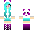 purple panda girl