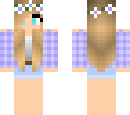 purple plaid girl