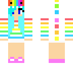rainbow dino girl