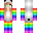 rainbow girl panda