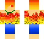 real live swimmer fire