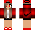 red nike girl