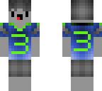 seahawks black and white character