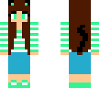 stripy green kitty cat