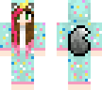 wolf girl in unicorn onesie