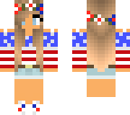 american flag girl