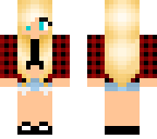 blonde plaid girl