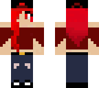 bloody girl with jeans and tank top