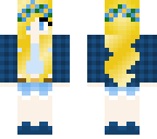 blue casual girl