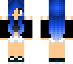 blue haired girl