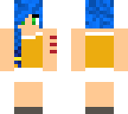blue haired girl