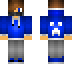 blue hoodie with bandit