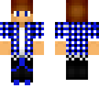 boy in plad shirt