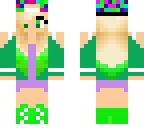 casual green girl