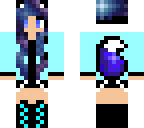 edited galaxy wolf girl