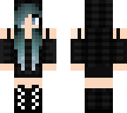 girl with blue hair