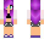 girl with purple hair