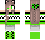 green cat girl