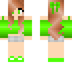 green cute girl