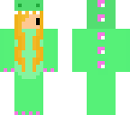 green dino onesie