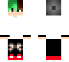 guy half green hair