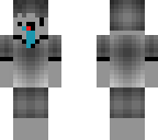 messed up black and white character
