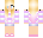 pink ambre hair girl