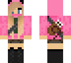 pink cat fighter girl