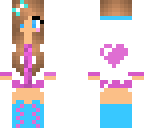 pretty pink and blue girl