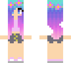 purple haired hipster