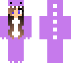 purple kawaii dinogirl