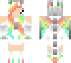 rainbow chibi dragon