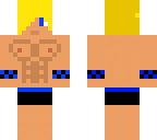 strong guy in swimsuit