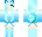 blue cat girl