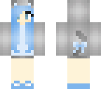 blue cat girl