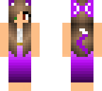 cat girl in a prom dress