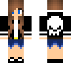 cool skull hoodie girl