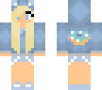 donut girl blue