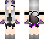 girl purple herobrine werewolf skin