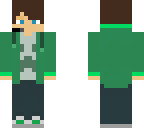 green gamer teen boy