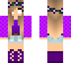 herobrine purple girl