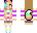 kawaii rainbow wolf