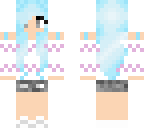 my skin blue hair girl
