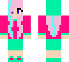 pink girl with hoody